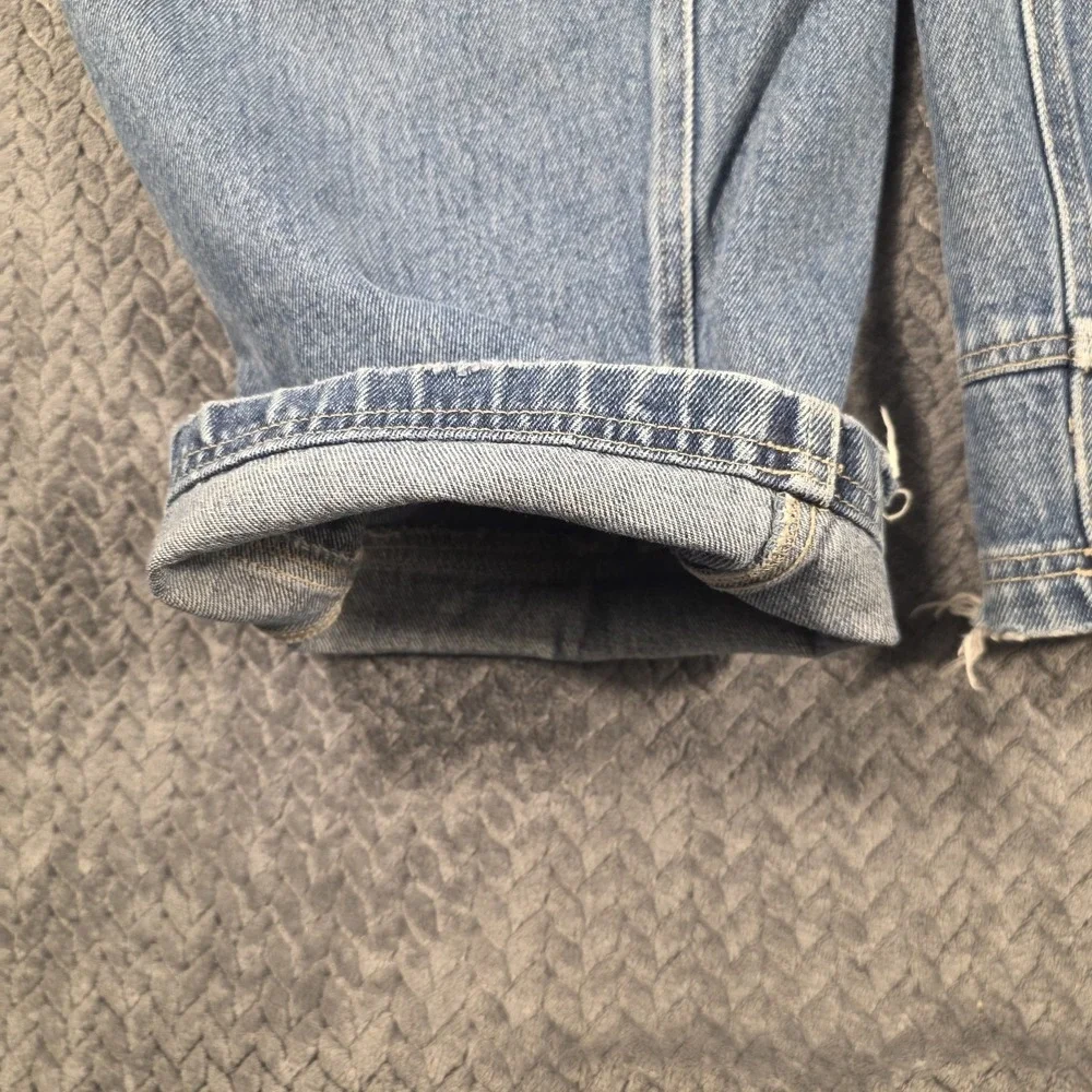 Vintage Bugle Boy Convertible Cargo Jeans Mens 32x28 Baggy Y2K Distressed Skater